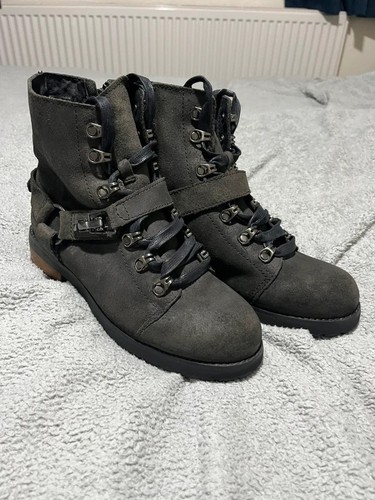 Stivaletti ugg neri pelle - neri, in